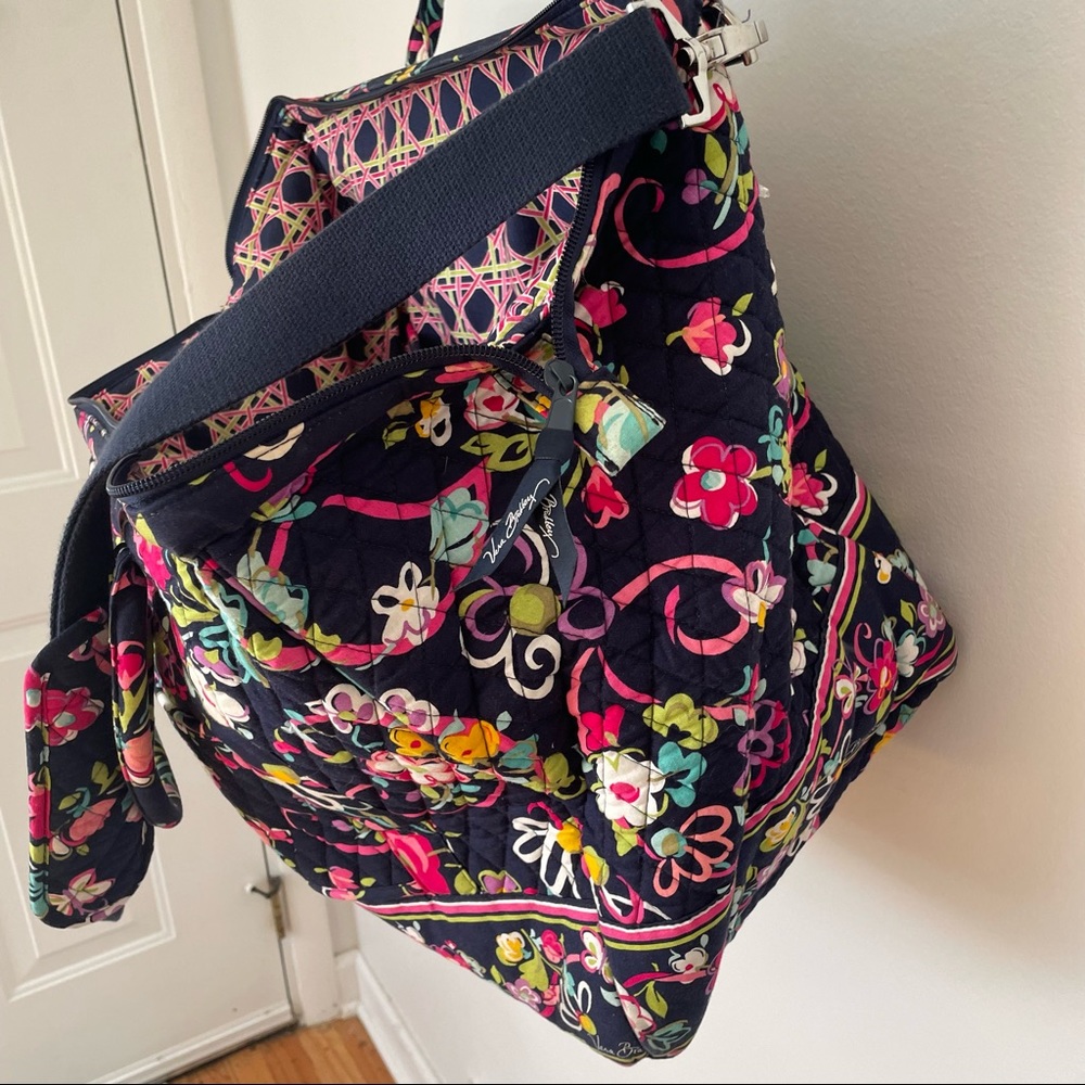 Vera Bradley Blue Floral Travel Duffle Bag - XL - Picture 7 of 12